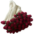3D Crochet Rose Bouquet Blanket Fuzzy Throw Valentine's Day Gift Ship from UK
