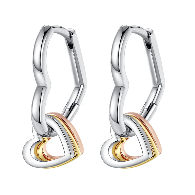 925 Sterling Silver Classic Multi Ring Drop Earrings Elegant Birthday Jewellery