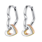 925 Sterling Silver Classic Multi Ring Drop Earrings Elegant Birthday Jewellery