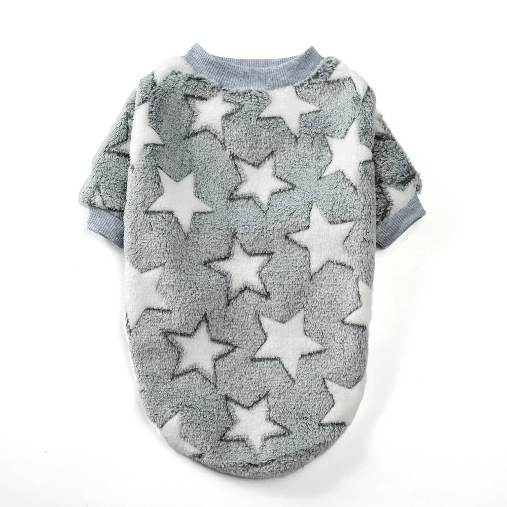 Cute Dog Sweater Warm Fleece Pet Clothing Autumn Winter