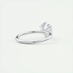 Round D Moissanite 925 Sterling Silver Ring Wedding Engagement Finger Rings