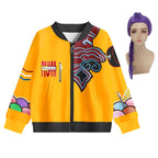 Girls Kpop Demon Hunters Rumi Cosplay Costume Coat & Pants 2PC Halloween Suit