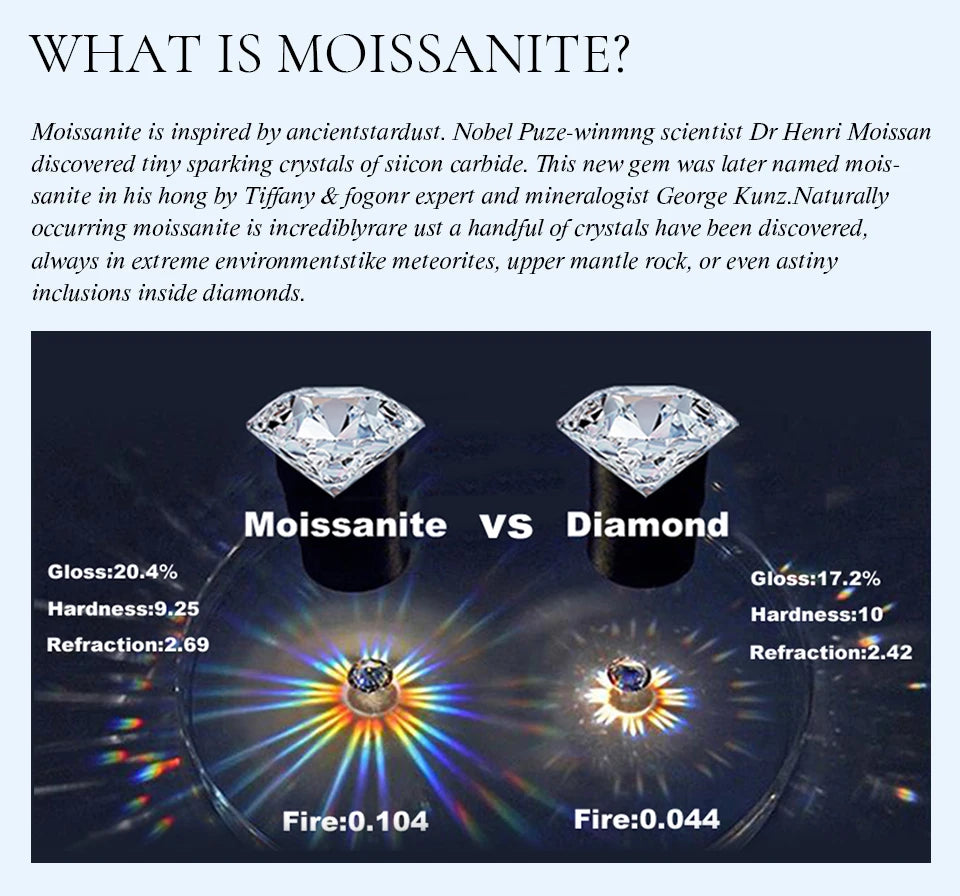 DW Luxury 0.5-2CT Moissanite Diamond Rings for Women Engagement Real 925 Sterling Silver Original Wedding Gemstone Fine Jewelry
