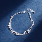 20cm Original Luxury Charm Chain Bracelet 925 Sterling Silver Wedding Jewelry
