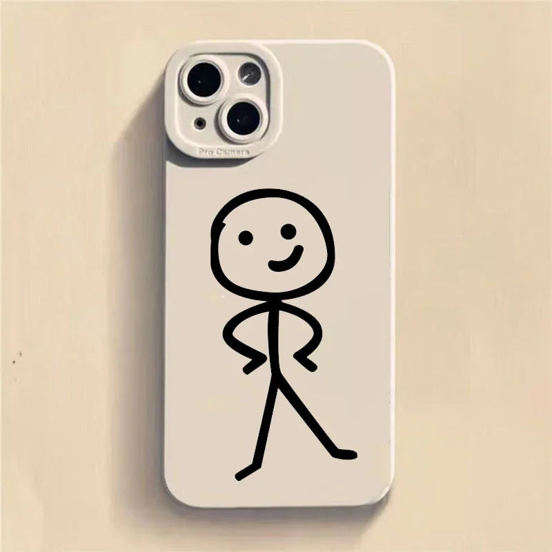 Cute Cartoon Matchman Case for Samsung S23 S22 Ultra A73 A54 A33