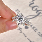 D VVS1 2ct Moissanite Diamond Wedding Band 14K Gold Filled Certified Ring