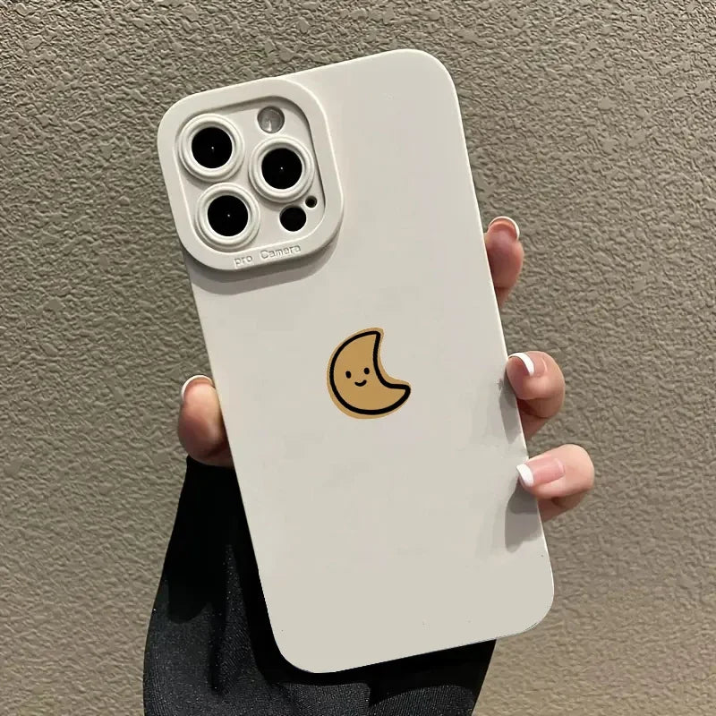 Cartoon Sun Moon Case for Samsung Galaxy A14 A34 A54 S23 Ultra