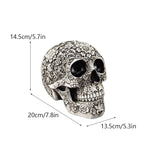 Creative Skull Sculpture Halloween Decoration Handmade Head Skeleton Statue Model