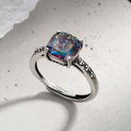 925 Sterling Silver Colour Zircon Open Rings For Women Engagement Luxury Jewelry Gift Female  Jewellery