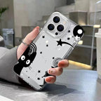 Cute Black Cat Y2k Case for Samsung Galaxy S25 S24 S23 Ultra S22 FE A54 A55