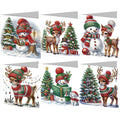 12pc 5D Diamond Painting Birthday Cards DIY Handmade Greeting Card - Ship from UK