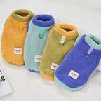 Fleece Puppy clothing for cold weather, Warm  Cat Clothes , Pet plush Sweater for outdoor walking winter coats must-have