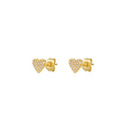 Trendy Gold Colour Long Tassel Chain Hanging Earrings Heart Clips