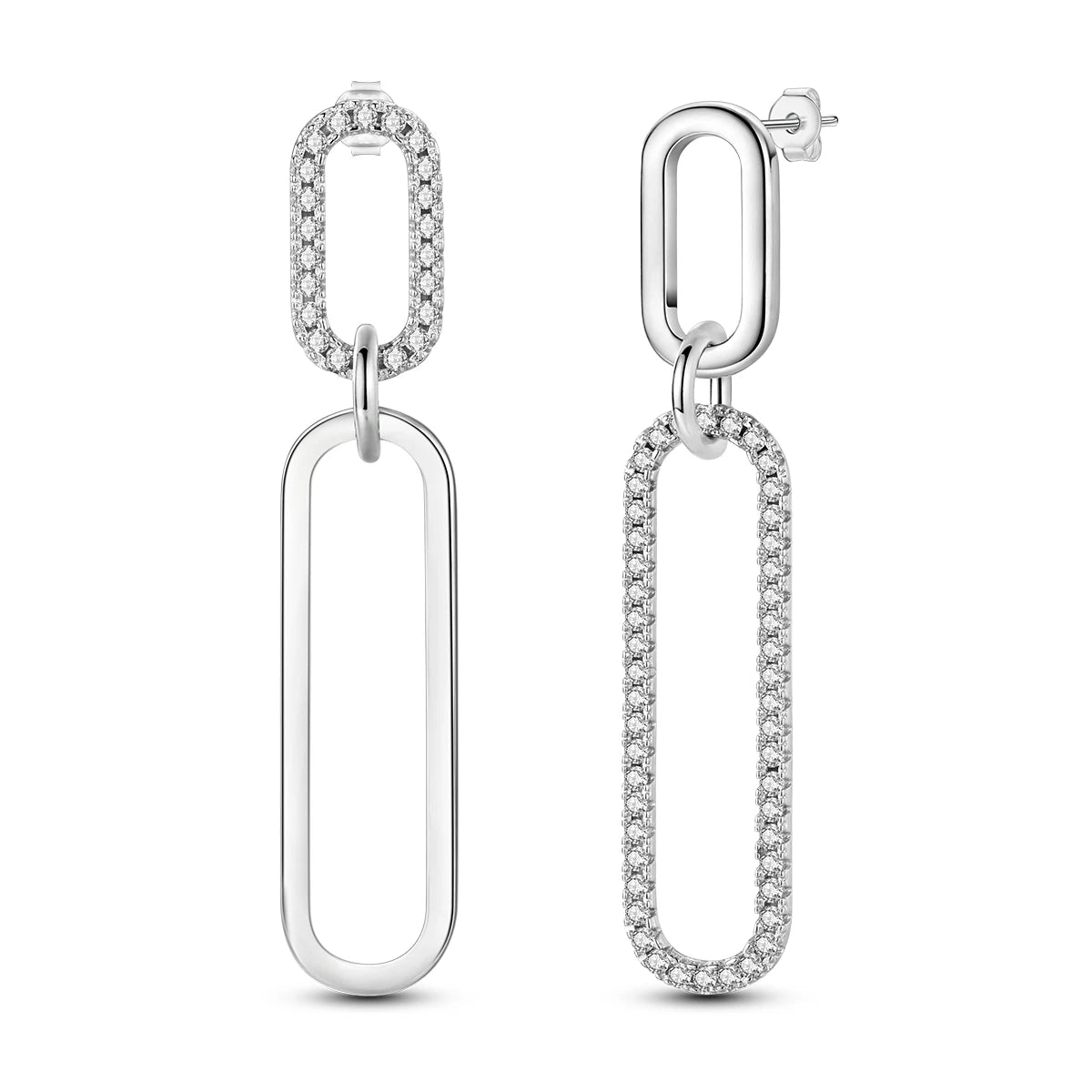 925 Sterling Silver Classic Multi Ring Drop Earrings Elegant Birthday Jewellery