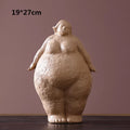 Abstract Fat Lady Statues Dreaming Yoga Women Figure Home Interior Decor Shelf