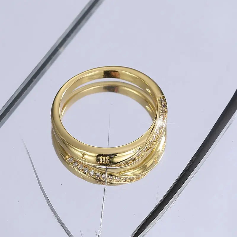 925 Sterling Silver Fashion Wedding Ring Micro Paved Cubic Zircon Engagement Accessory