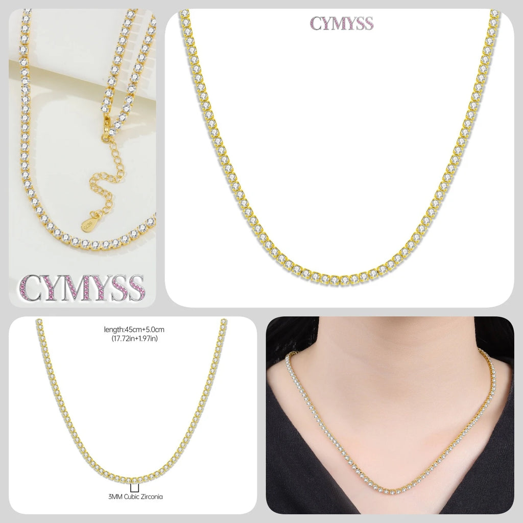 Original 925 Sterling Silver 18K Gold Heart Lock and Key Necklace Y-shaped Chain Necklace For Women Memorial Prayer Jewelry Gift
