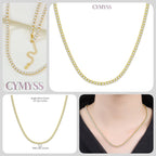 Original 925 Sterling Silver 18K Gold Heart Lock and Key Necklace Y-shaped Chain Necklace For Women Memorial Prayer Jewelry Gift