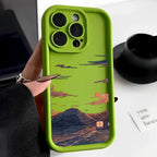 Mountain Cloud Silicon Case for iPhone 17 16 15 14 13 12 11 Pro Max Plus Air