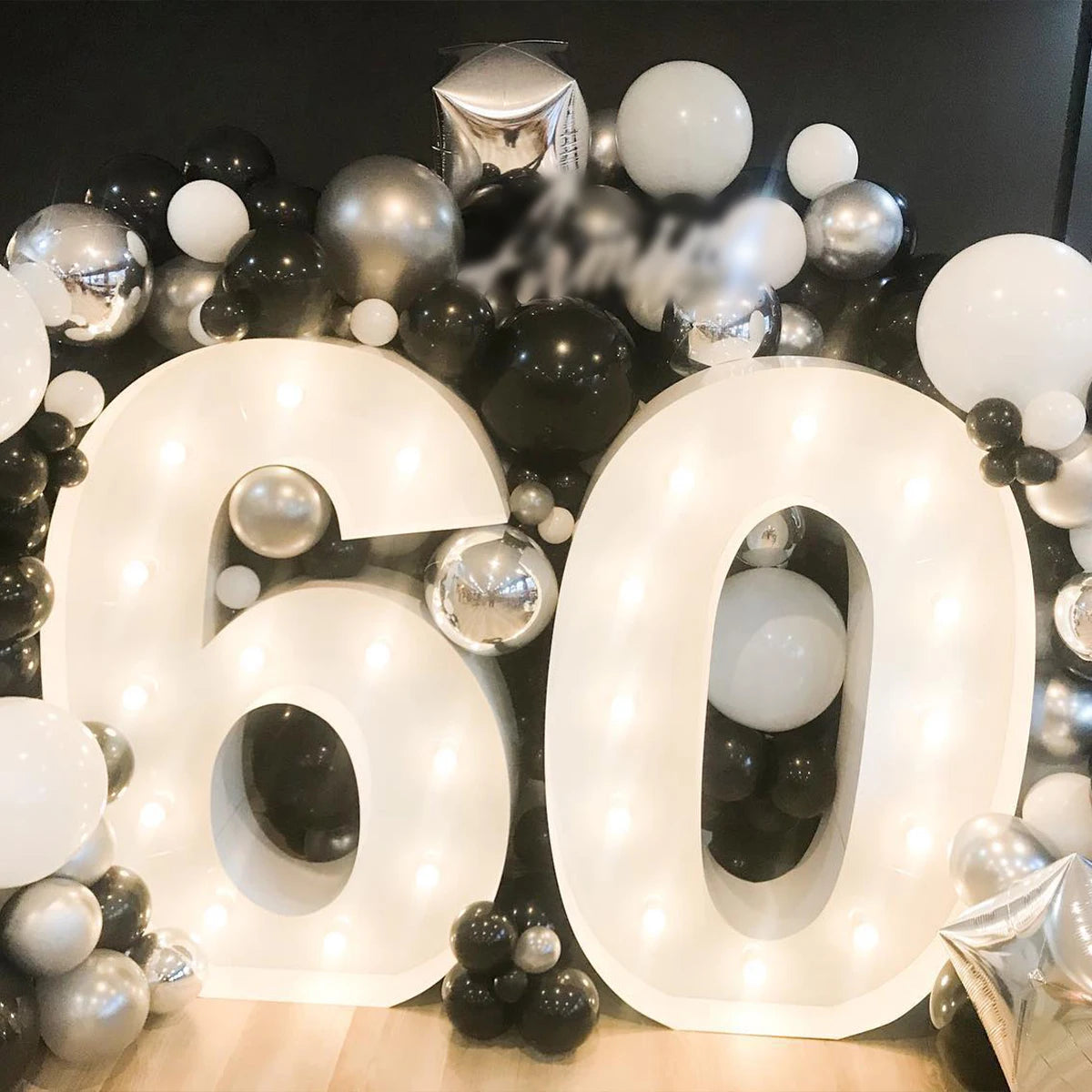 91.5cm Giant LED Light Birthday Number - 1st Birthday, Anniversary, Wedding Decor