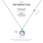 925 Sterling Silver Luminous Firefly Heart Shaped Zircon Pendant Necklace For Women Fashion Anniversary Birthday Jewelry Gifts