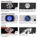 GRA Concise 1-2CT D Color Certified Moissanite Diamond Wedding Rings For Men Real 925 Sterling Silver Top Quality Luxury Jewelry