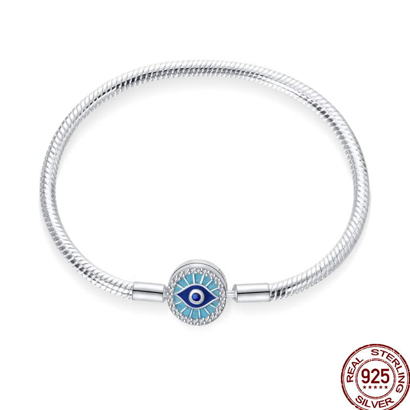 925 Silver 17-20CM Heart Pave Zirconia Original Bracelets Infinity Bracelet Fit DIY Charms Bead Birthday Jewelry Gifts Hot Sale