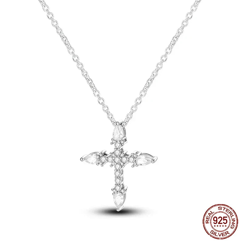 925 Sterling Silver Luminous Firefly Heart Shaped Zircon Pendant Necklace For Women Fashion Anniversary Birthday Jewelry Gifts