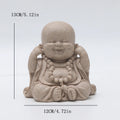 Three Wise Monks Figurines Buddhist Statue Buda Sculpture Laughing Buddha Zen Ornament