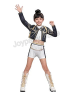 Kids Kpop Demon Hunter Cosplay Rumi Zoey Mira Suit 3D Print Costume Outfit