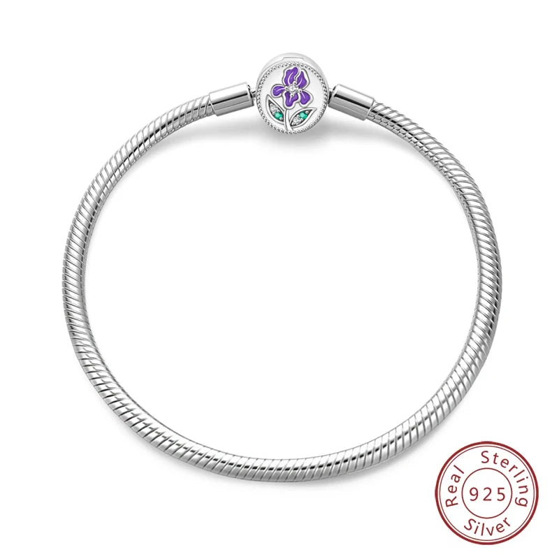 925 Sterling Silver Forever Love Peach Heart Bracelets Star Moon Airplane Earth Bracelets For Women Fit DIY Charms Party Jewelry