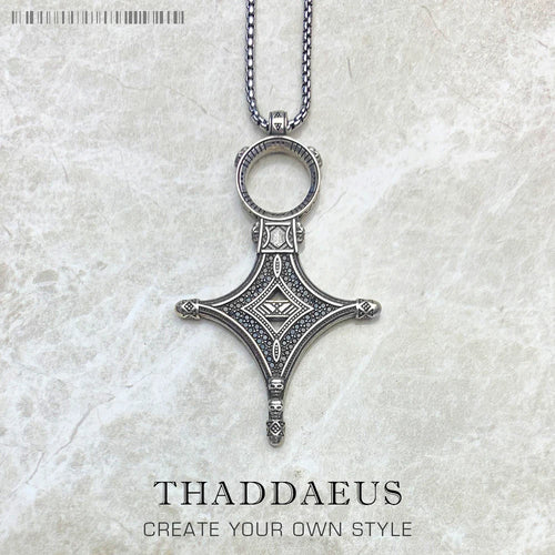 Ethno Cross Necklace 925 Sterling Silver Traditional Jewellery Men Women Gift