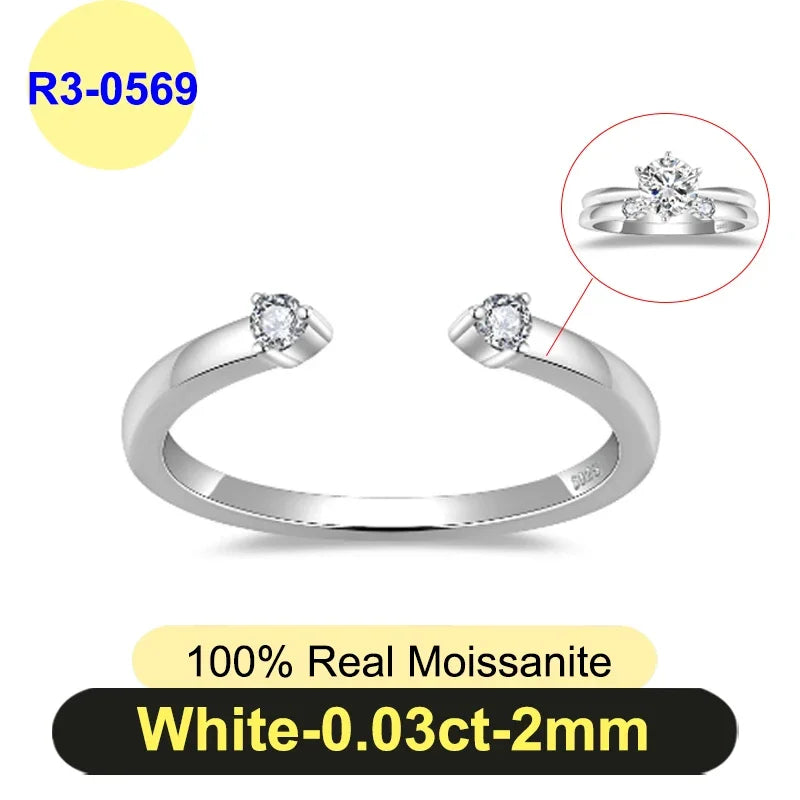 PureNew 1ct-4ct Radiant Cut Full Moissanite Diamond Rings For Women Original 925 Silver Luxury Oval Cut Lady's Diamond Ring 2025
