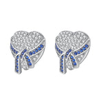 925 Sterling Silver Star Moon Heart Shape Versatile Hoop Earrings Fine Gift