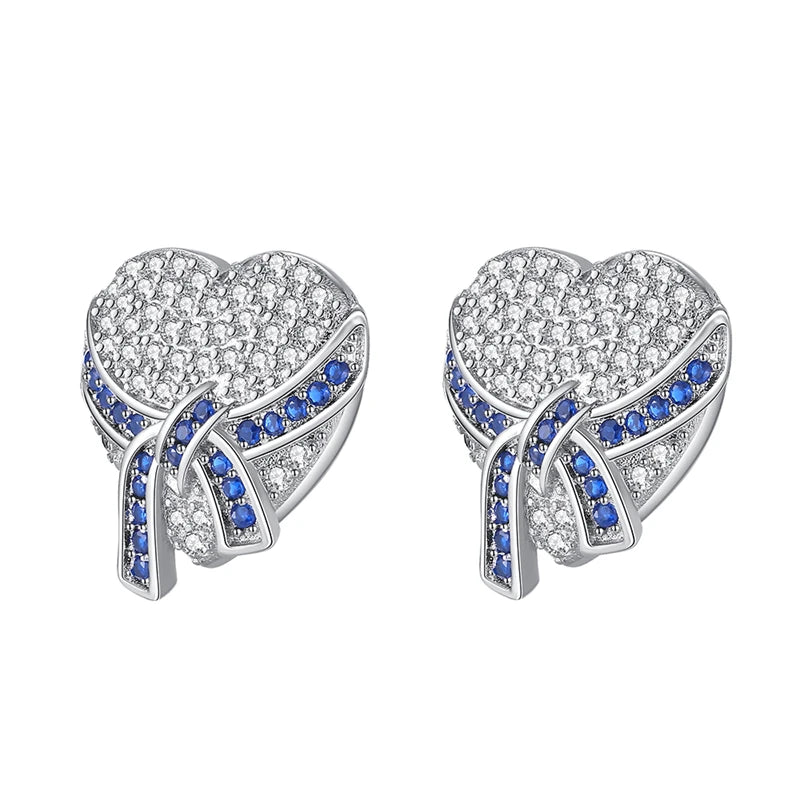 925 Sterling Silver Star Moon Heart Shape Versatile Hoop Earrings Fine Gift