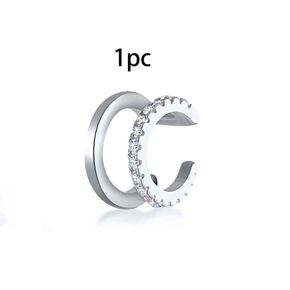 New Trend Cubic Zirconia Long Tassel Drop Earrings Star Moon Chain