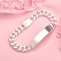 925 Sterling Silver 8-inch Luxury Classic Bracelet Women Wedding Jewellery