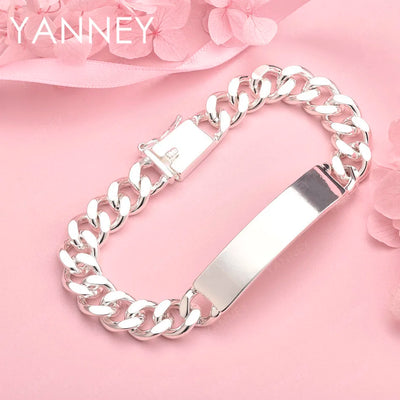 925 Sterling Silver 8-inch Luxury Classic Bracelet Women Wedding Jewellery