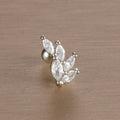 1PC 6 Styles Stainless Steel Mini Zircon Cartilage Piercing Stud