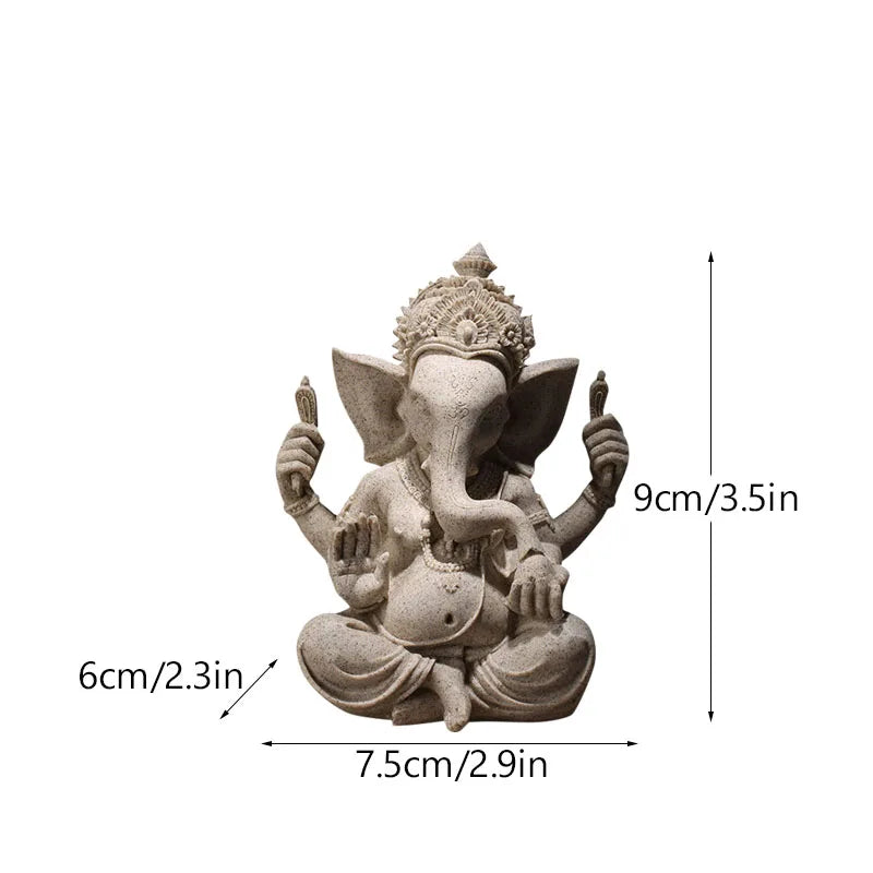 Resin Indian Ganesha Shiva God Statue Lord Hanuman Hindu Buddha Religious Fengshui Decor