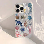 Ocean Whale Starfish Case for iPhone 17 16 15 14 13 12 11 Pro Max Plus XR