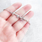 Love Anchor and Heart Necklace 925 Sterling Silver Romantic Jewellery Gift