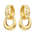 925 Sterling Silver Simple Diamond Shaped Ear Hook Hoop Earrings Jewellery