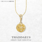 Lucky Coin Charm Necklace 925 Sterling Silver Fine Jewellery Men Women Gift