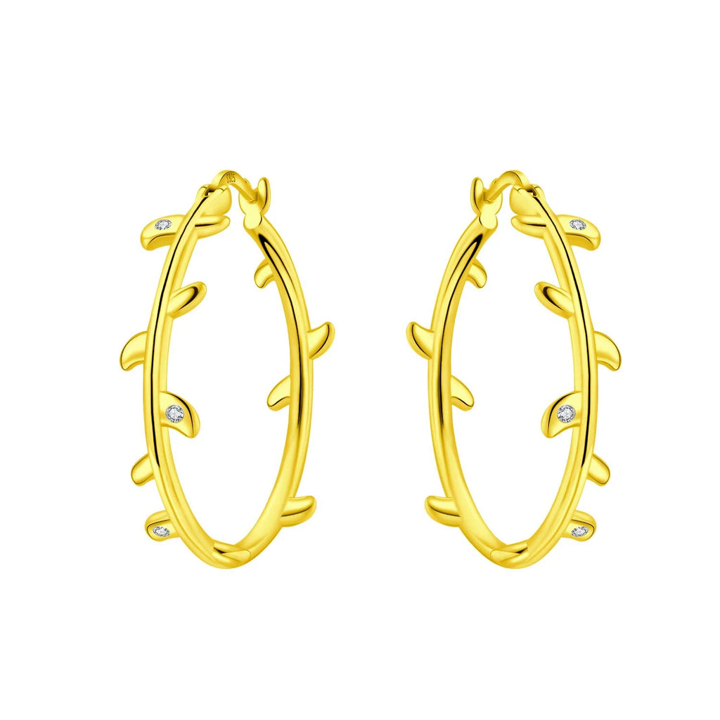 925 Sterling Silver Simple Diamond Shaped Ear Hook Hoop Earrings Jewellery
