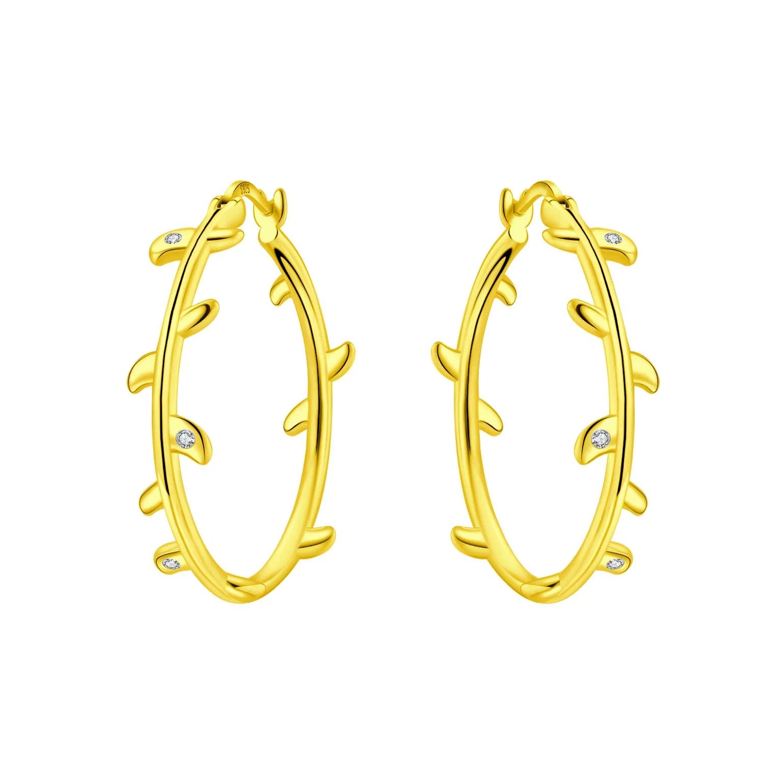 925 Sterling Silver Simple Diamond Shaped Ear Hook Hoop Earrings Jewellery