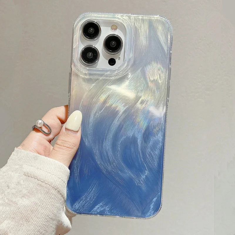 Glitter Gradient Starry Sky Case for Samsung Galaxy A16 A55 A35 A15 S25 S24