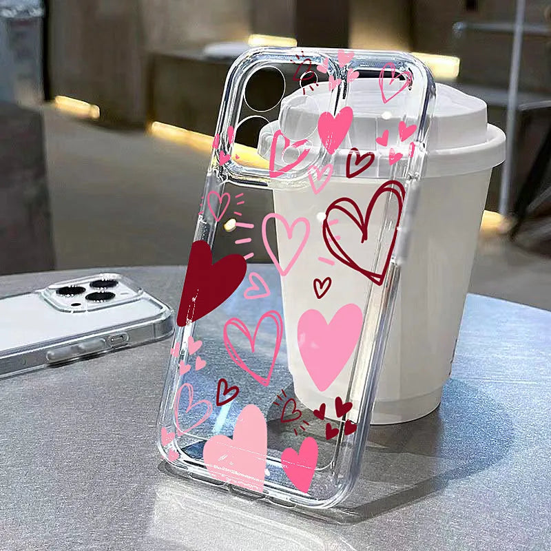 Love Heart Leaves Moon Case for Redmi Note 14 13 12 11 Pro Plus 12S 13C 14C