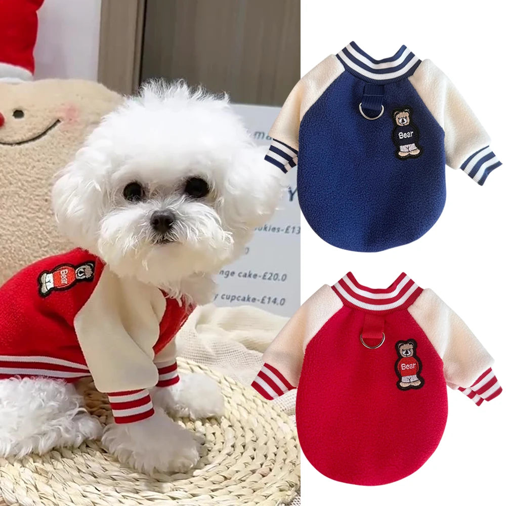 Autumn Winter Cozy Pet Jacket for Dogs Cute Chic Puppy Hoodie Warm Outdoor Sweatshirt Chic Costume for Cats And Dogs