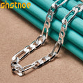 925 Sterling Silver 8mm Cuban Chain Necklace 20 Inch Unisex